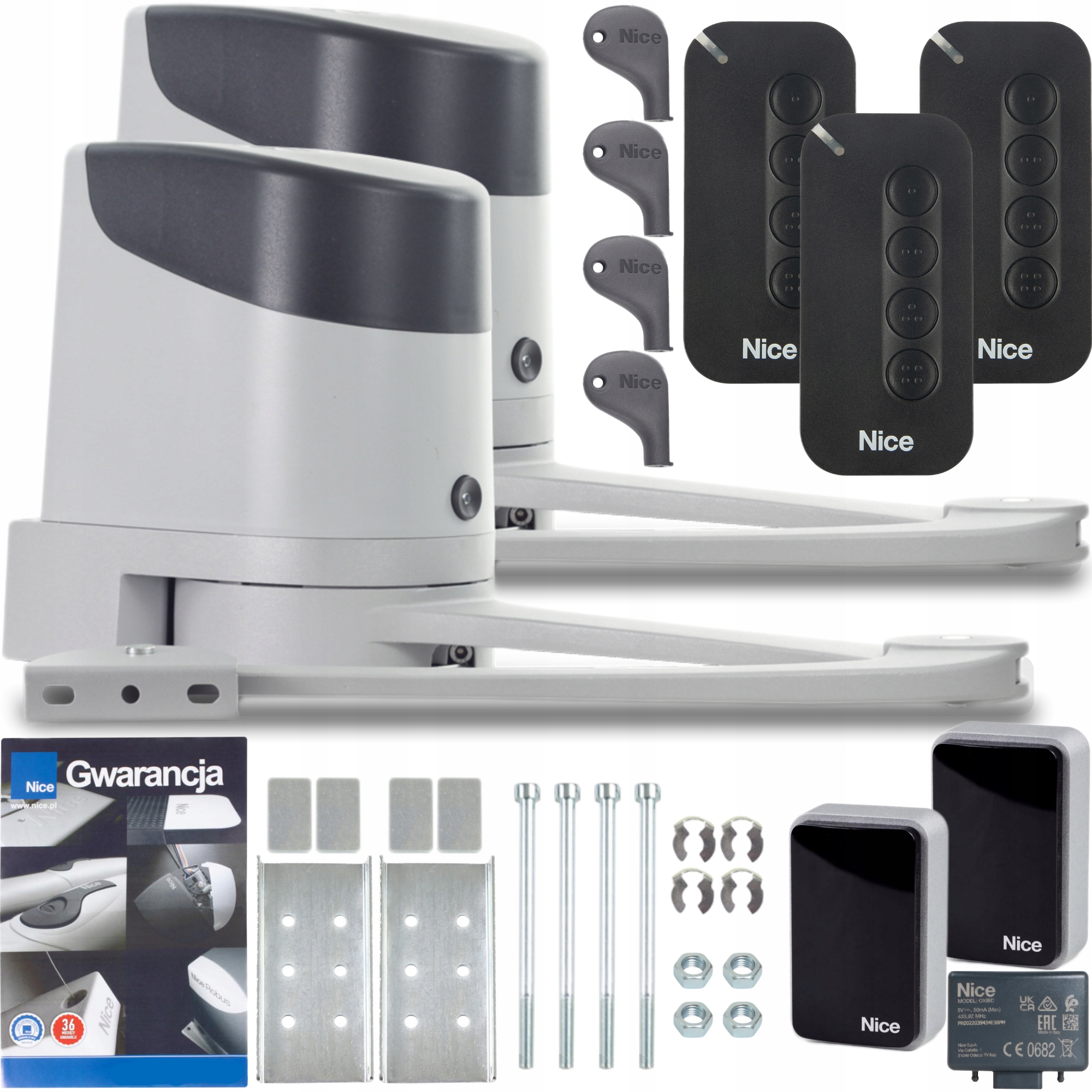 Sada pro automatizaci brány Nice Hopp, 3x Pilot MyGO4