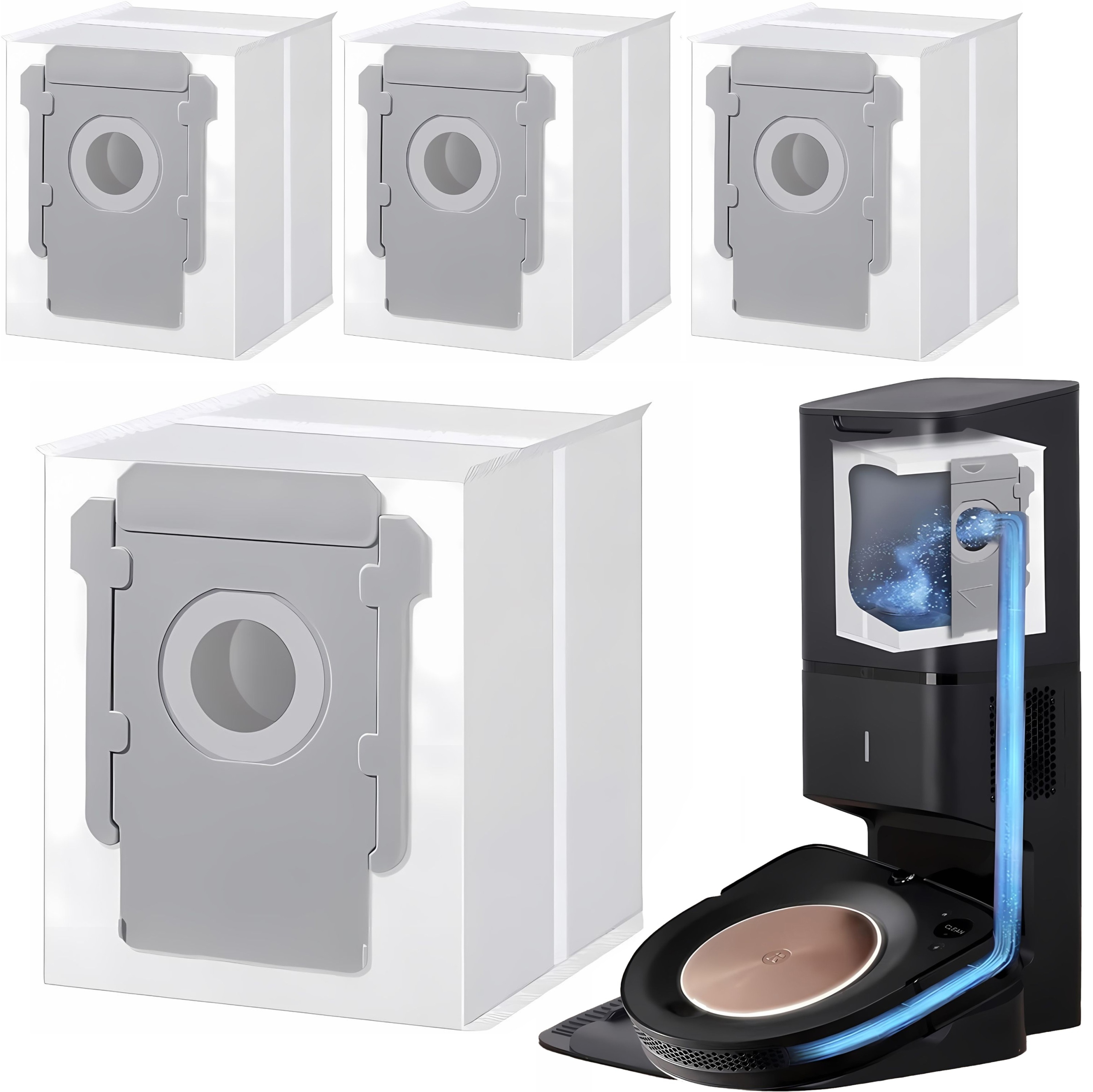 4x Worek do stacji Clean Base iRobot Roomba i3+ i4+ i5+ i6+ i7+ i8+ j7+ s9+