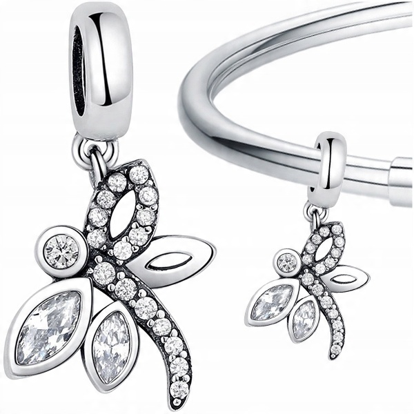 

Charms Ważka srebro 925 zawieszka beads koralik
