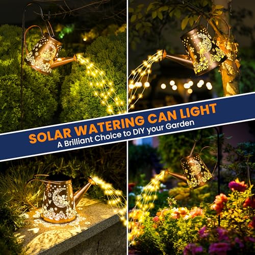 GIGALUMI Solarna Lampa Konewka Ogrodowa Wodoodporna Metalowa Dekoracja — miniatura 5