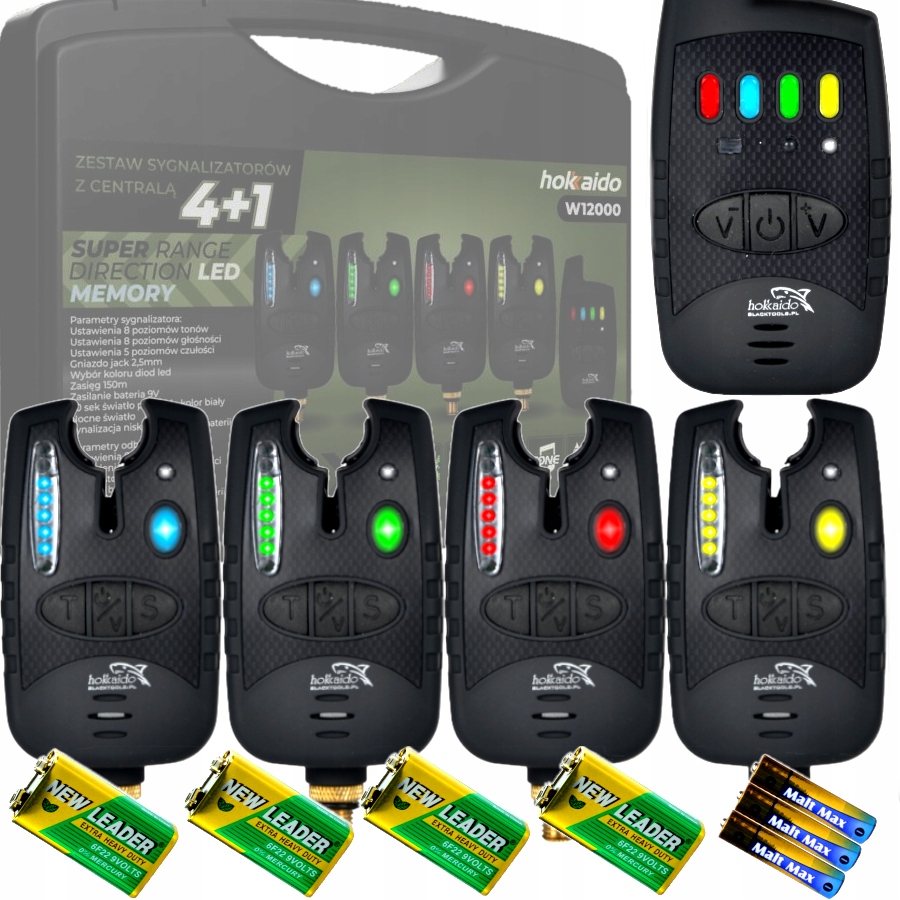 wodoodporny Zestaw Sygnalizatorów Brań 8 led 4szt centralka 4+1 W Pudełku