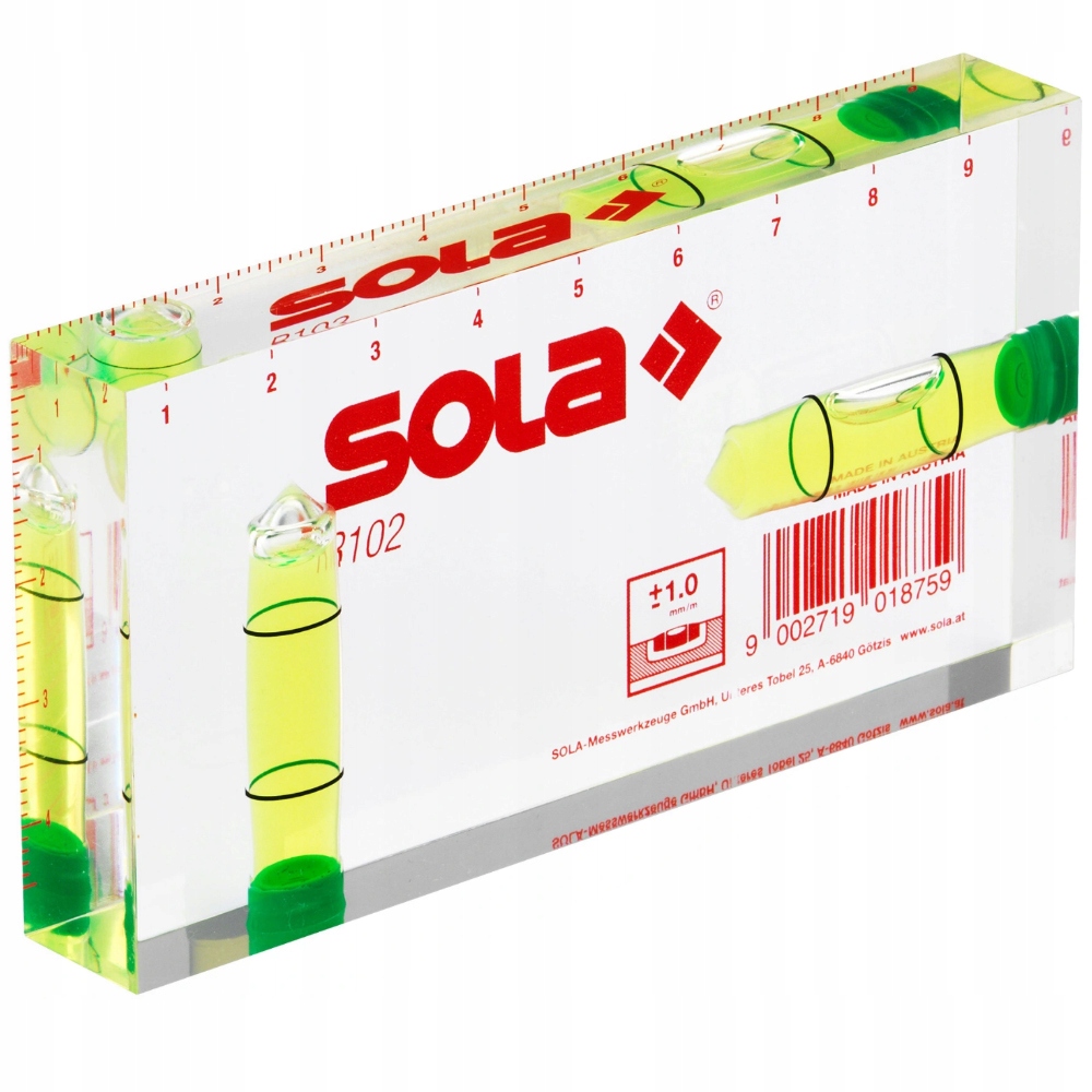

Sola 01616101 Poziomica Blok Akrylowy 9,5cm R102