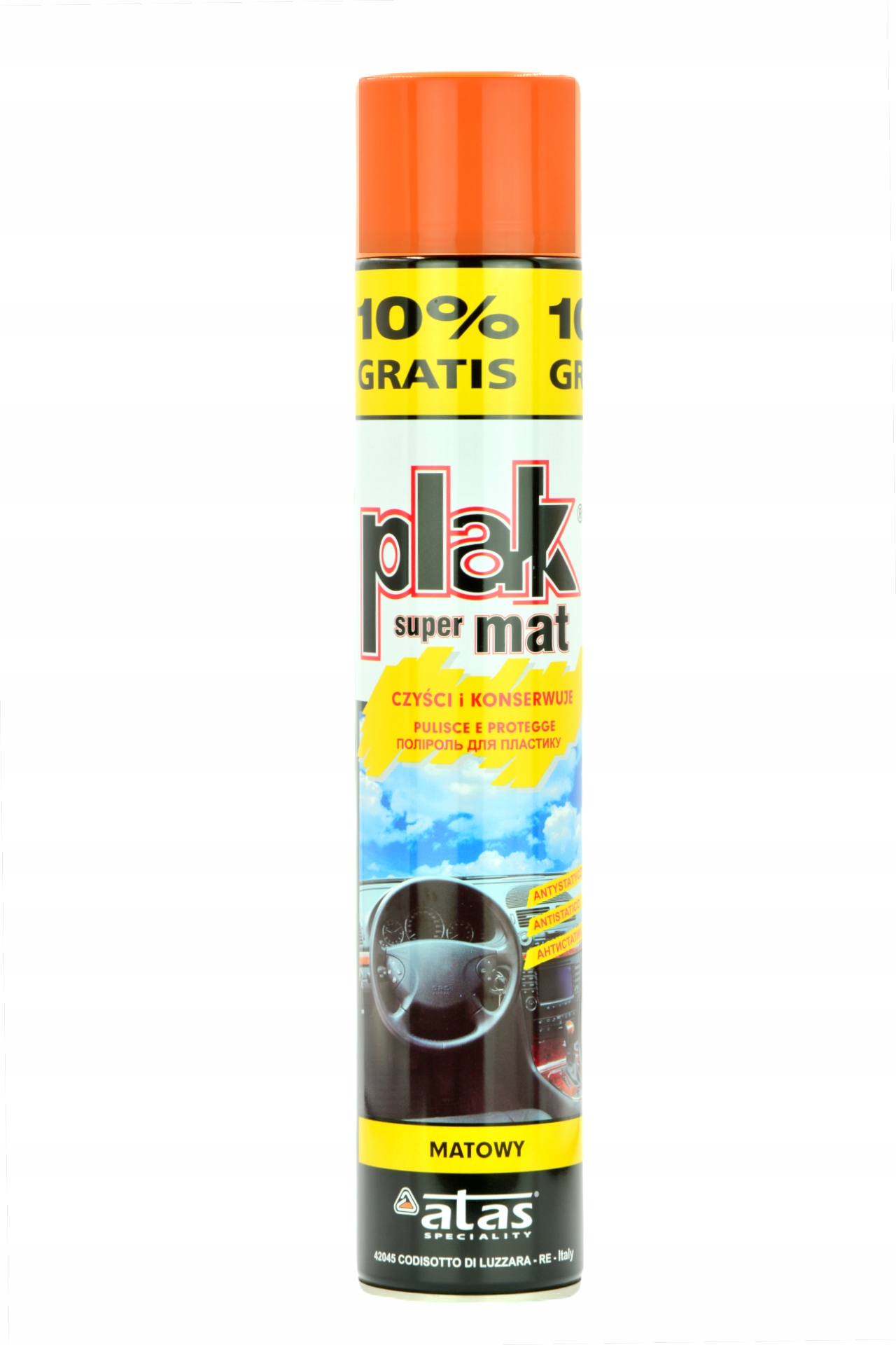 

Plak Supermat Pomarańcza 750ml Czyszczenie Kokpitu