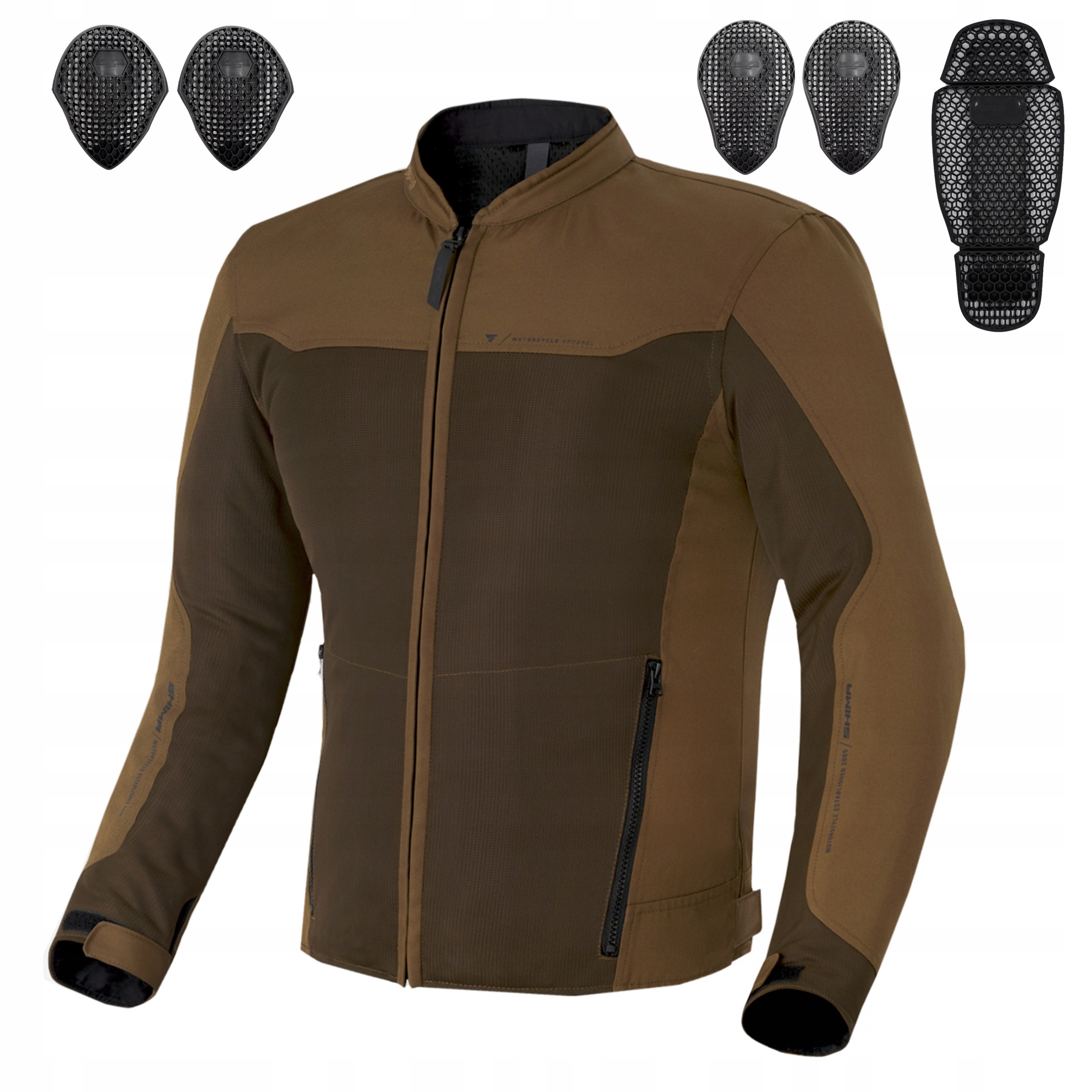 Bunda vzdušná lehká Shima Openair Brown motocyklová Bonus