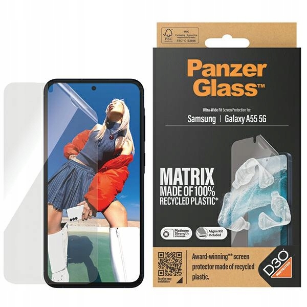 Ochranné sklo PanzerGlass Matrix Ultra-Wide Fit pro Sam A55 5G A556, 7362 wi