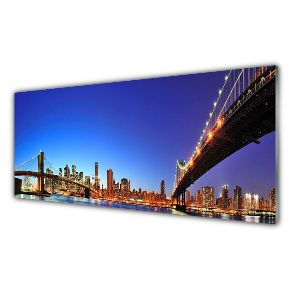 

Fotoobraz wiszący 125x50 Most Miasto Architektura