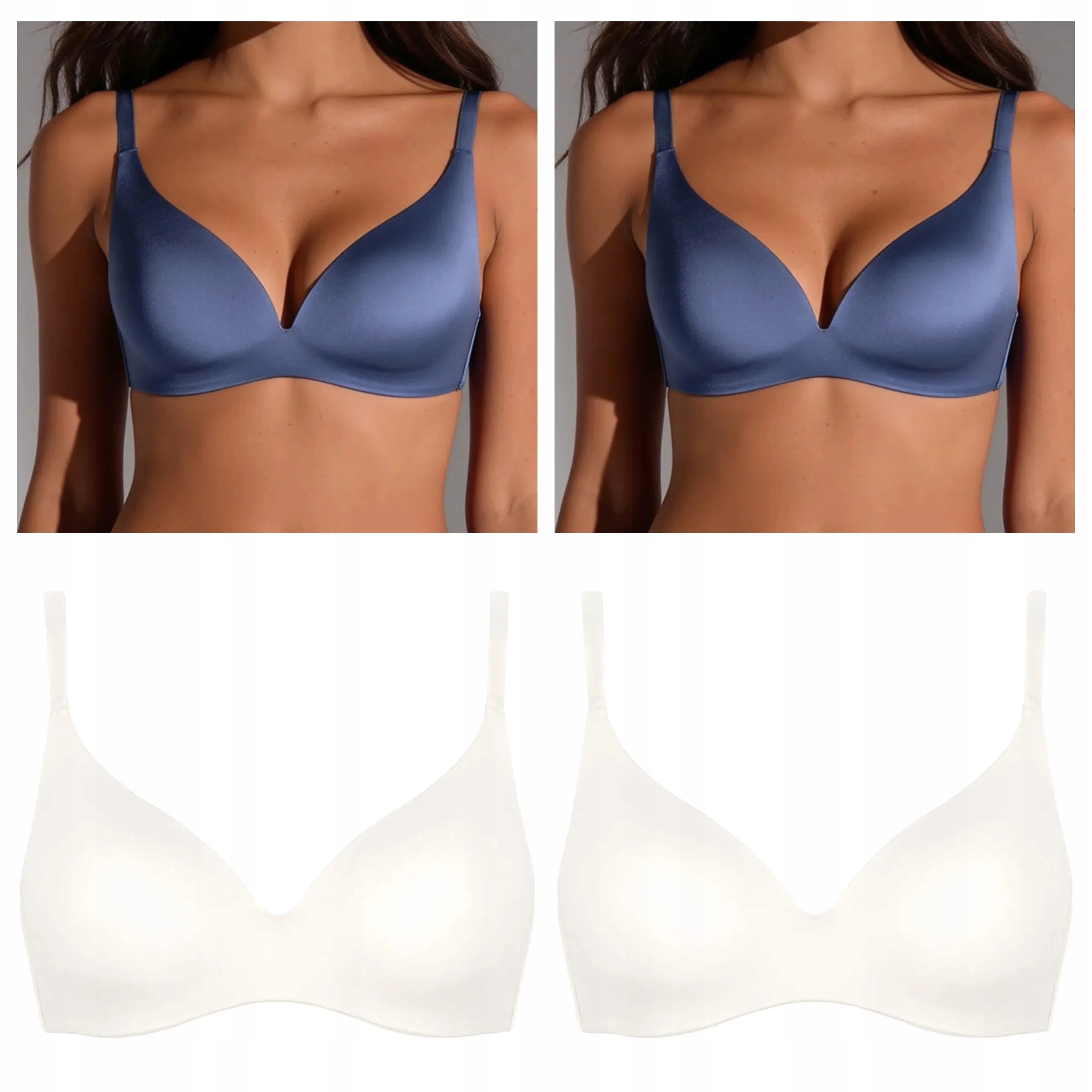 4x Vyztužená podprsenka z mikrovlákna Lormar One 2x talco 2x jeans 85B