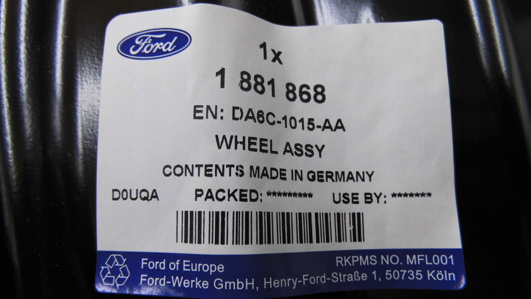 FELGA STALOWA FORD FIESTA Mk7 8 FUSION 14 Number of rims included 1 PC