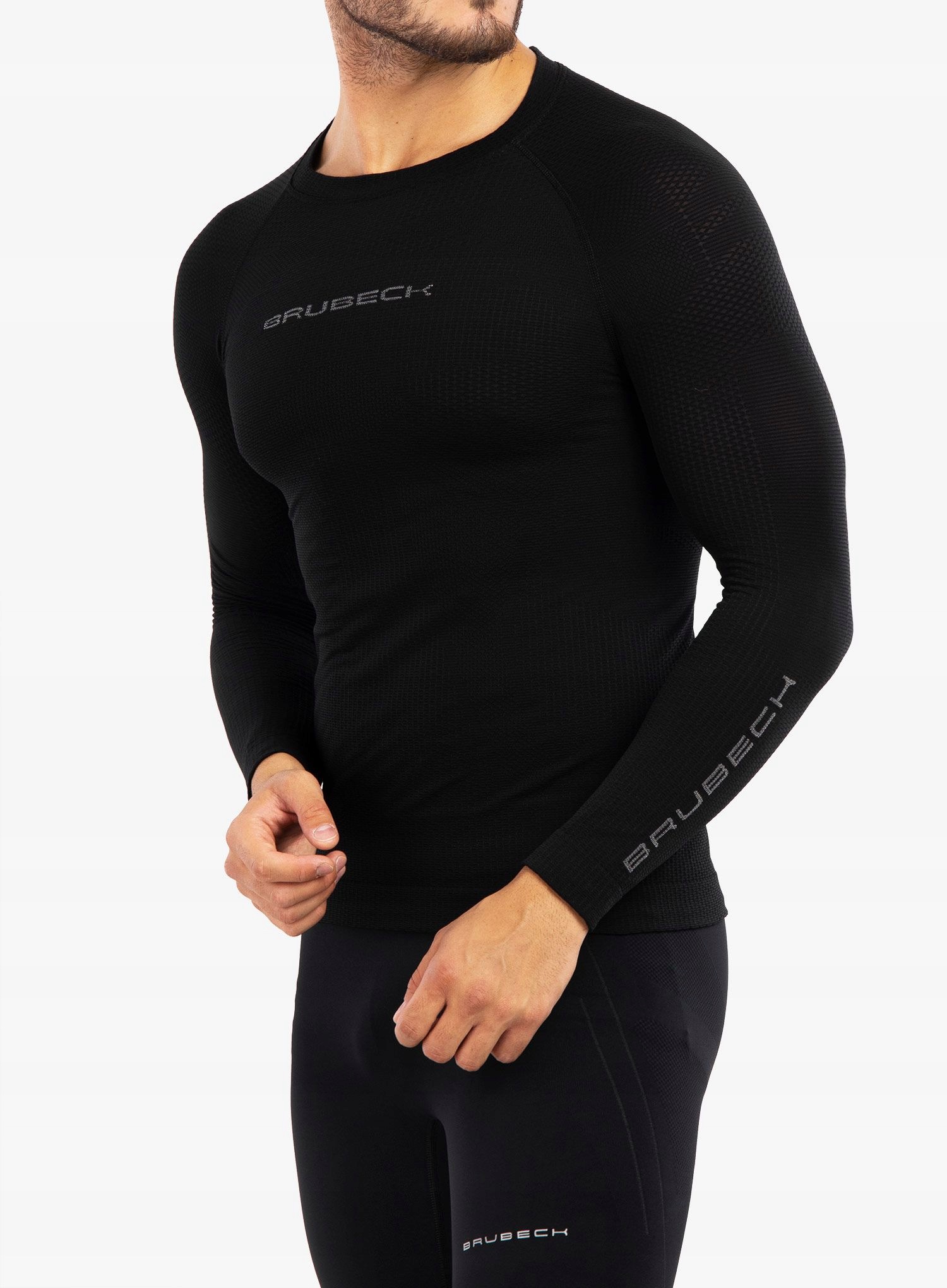 Bluza termoaktywna Brubeck 3D Run Pro Ls Shirt black XXL
