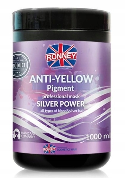 RONNEY Anti-Yellow maska do włosów blond 1000ml