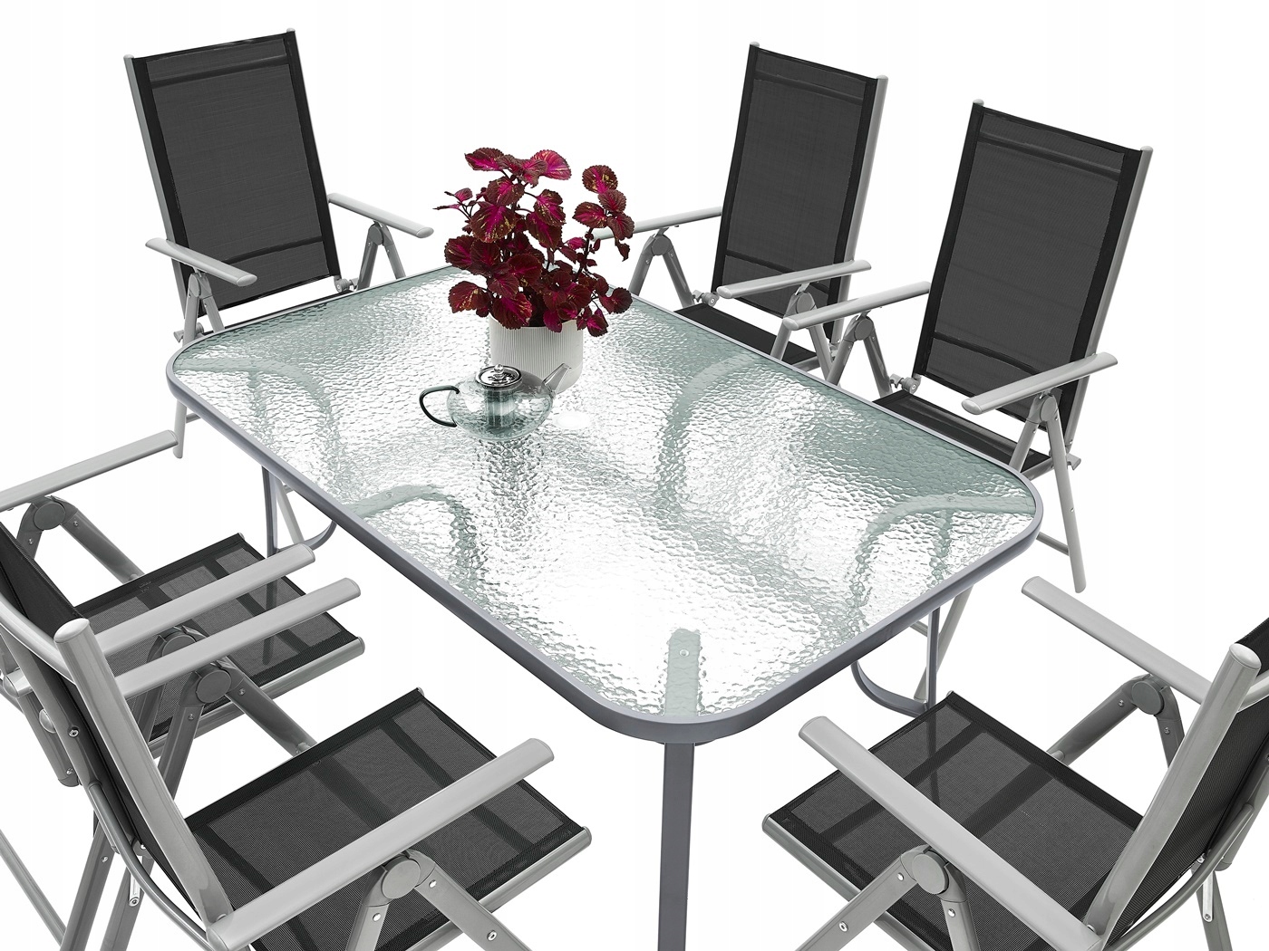 MEBLE OGRODOWE ZESTAW STÓŁ 6+1 NA TARAS BALKON Kod producenta Zestaw mebli ogrodowych meble TARAS 6+1