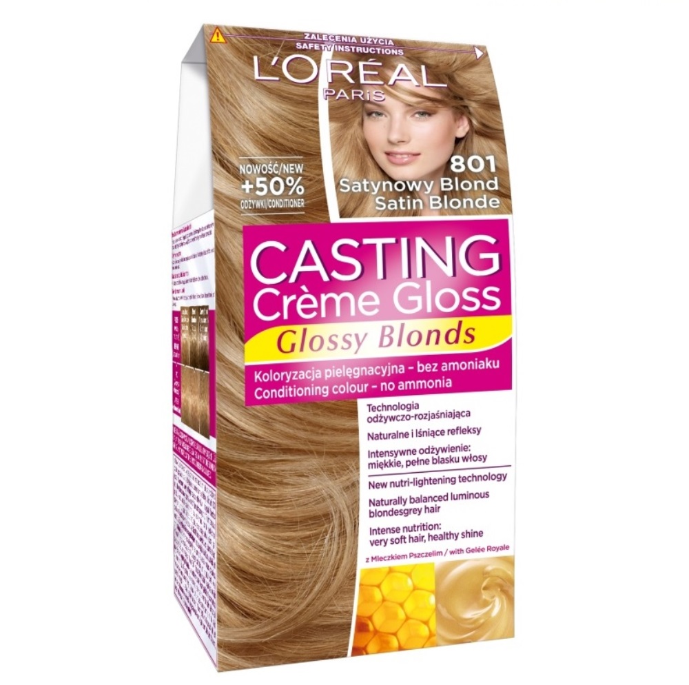 

Loreal Casting Creme farba 801 Satynowy blond