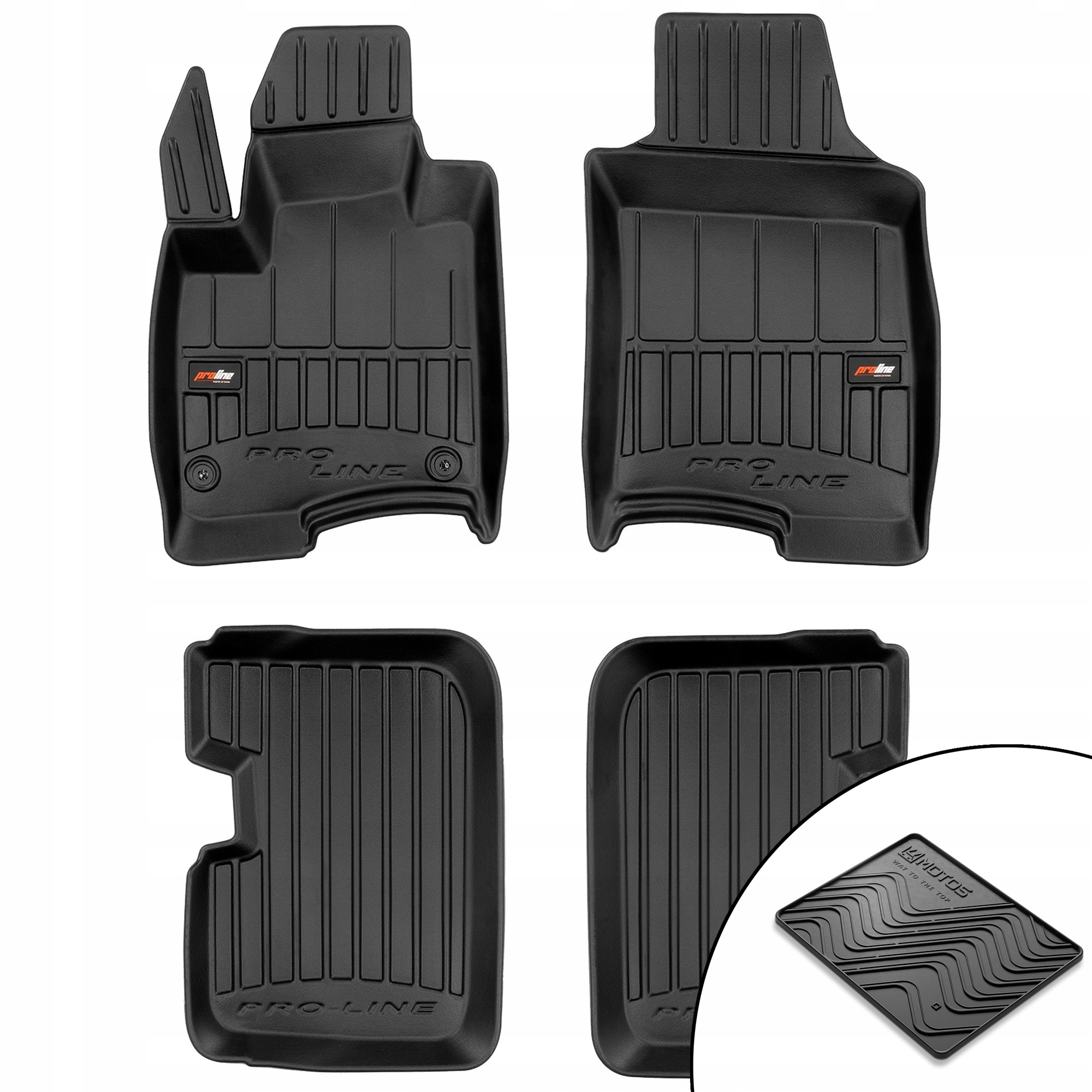 3D gumové rohože Fiat Panda III od roku 2011 rohož zdarma