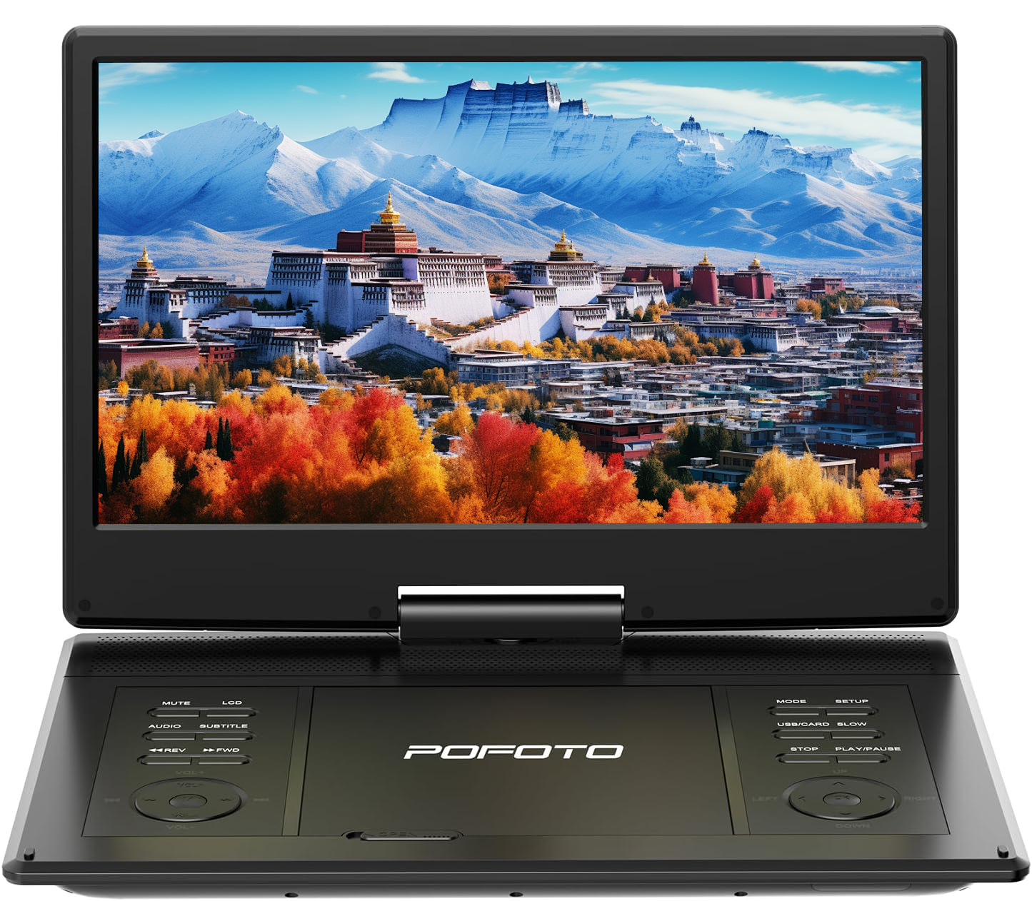 15.7" Přenosný DVD Přehrávač Herní Konzole Video 270° Otáčení USB/SD/Sync Tv