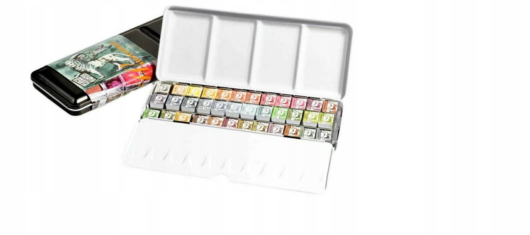 Akvarelové barvy Renesans 36 polokostek v kazetě