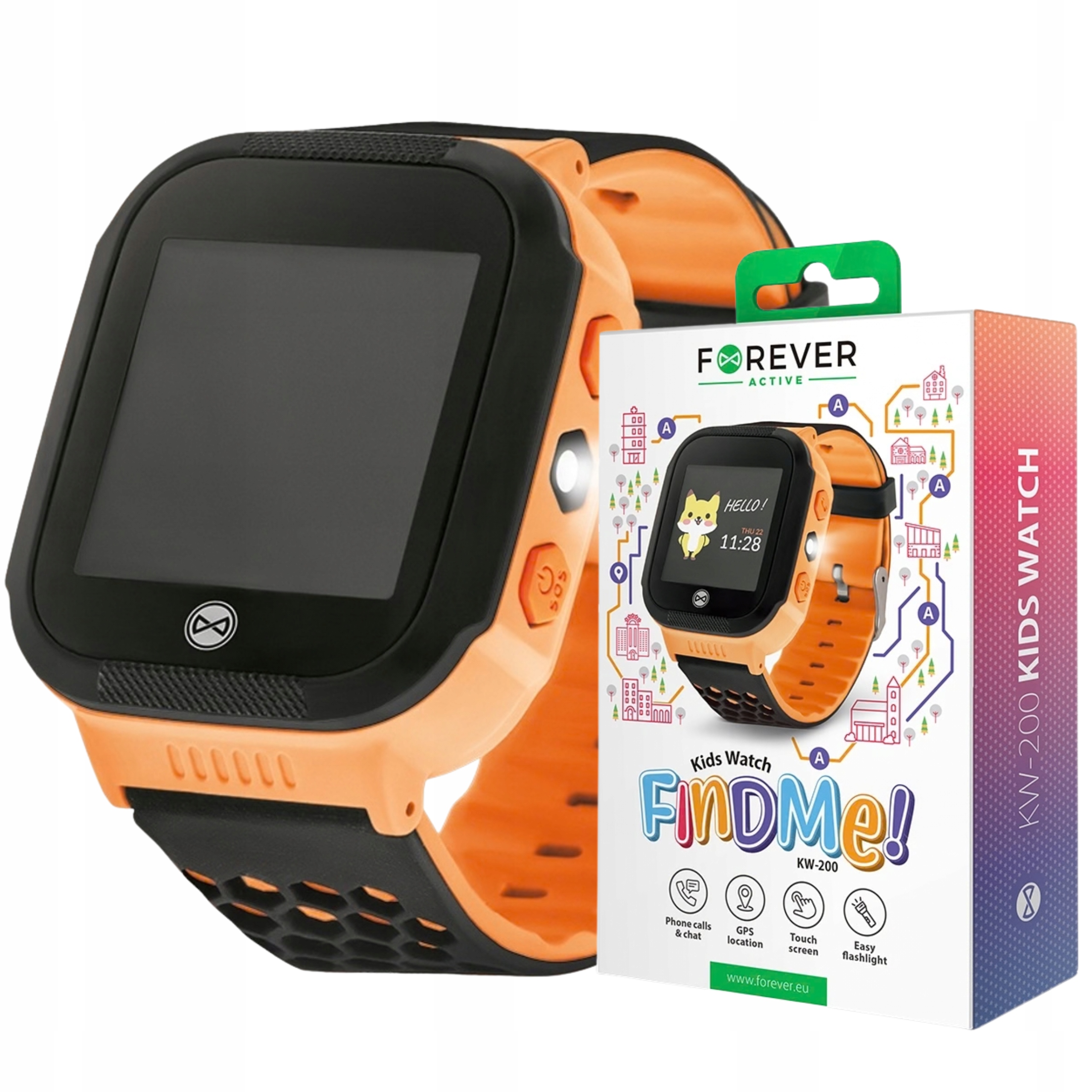 Chytré Hodinky pro děti Forever KW-200 Umístění Lbs a Gps Sos