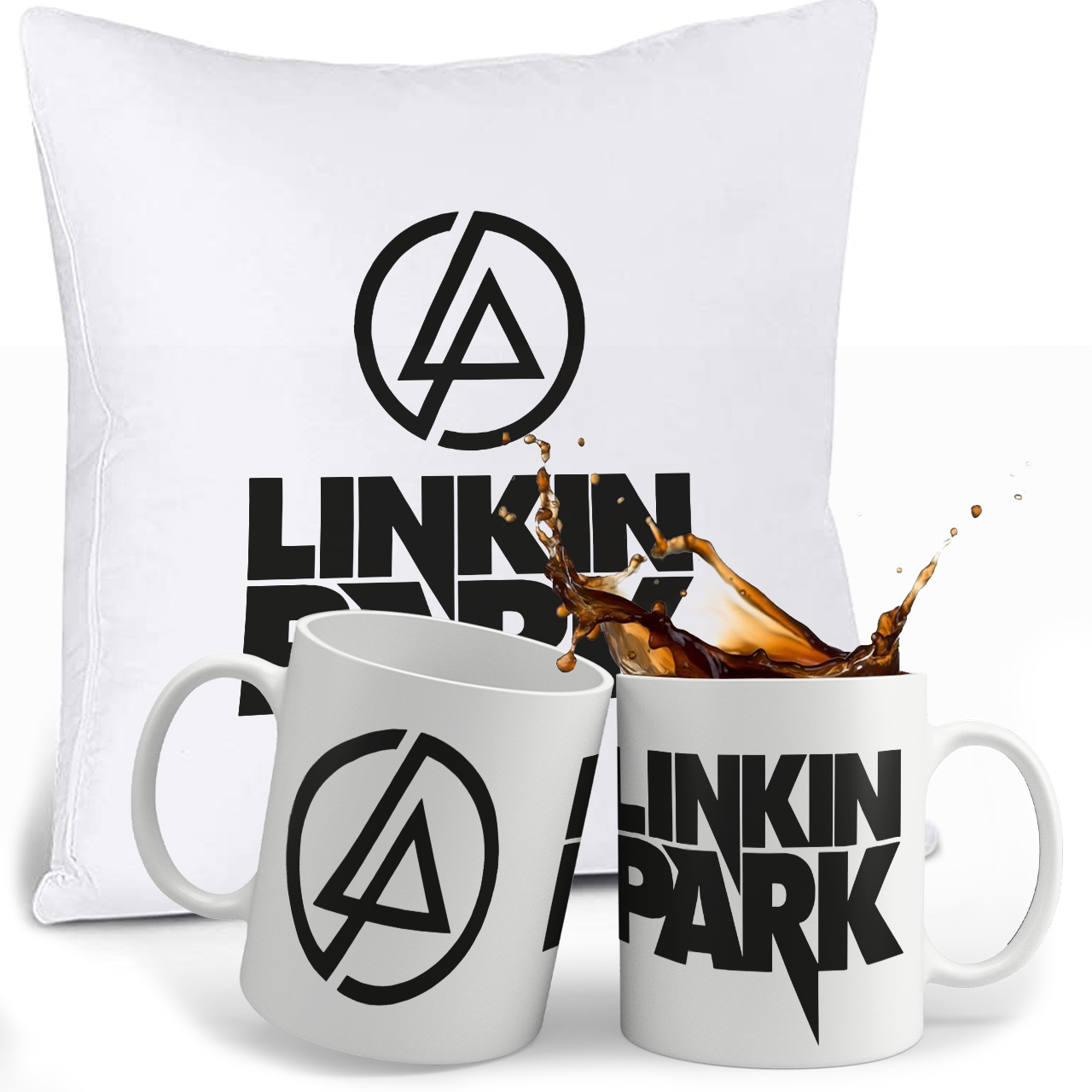 Zestaw Linkin Park Kubek Poduszka Imie