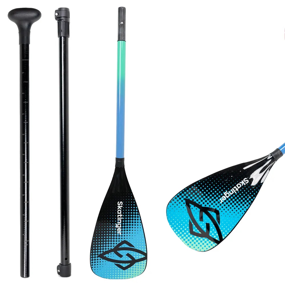 Skatinger Wiosło z włókna szklanego 215 cm niebieskie