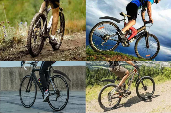 BŁOTNIKI ROWEROWE DO ROWERU 24-28" PRO PRZÓD + TYŁ KOMPLET CHLAPACZE CZARNE Marka Inna marka