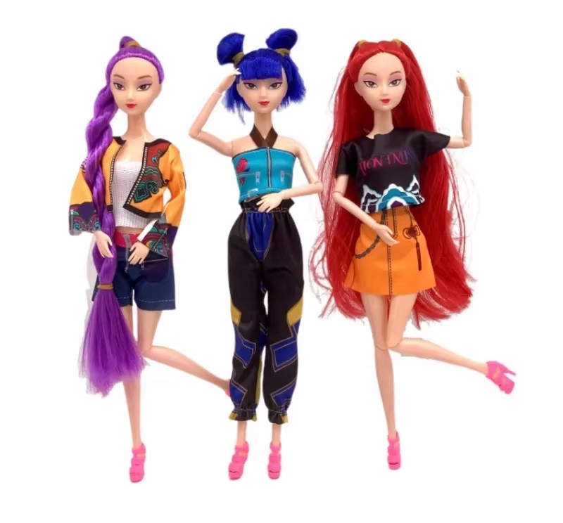 K-POPOWE DÉMONVADÁSZ BABA RUMI MIRA ZOEY 30cm SZETT Márka márkanév nélkül