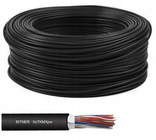 Kabel TELEFONICZNY ziemny DOMOFONOWY żel XzTKMXpw 4x2x0,5 = 8x0,5 za metr