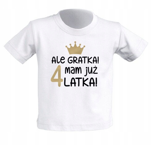 

Koszulka Ale Gratka Mam już 4 Latka 3-4 lata