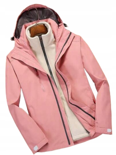 Růžová Bunda S Dlouhým Rukávem Na Zip, Velikost 50 L