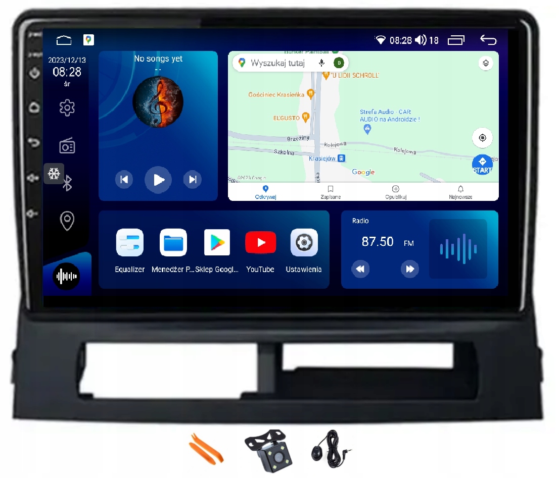 Radio Android Nawigacja Qled Carplay 128GB Lte Gps Dsp Toyota Prius 03-09