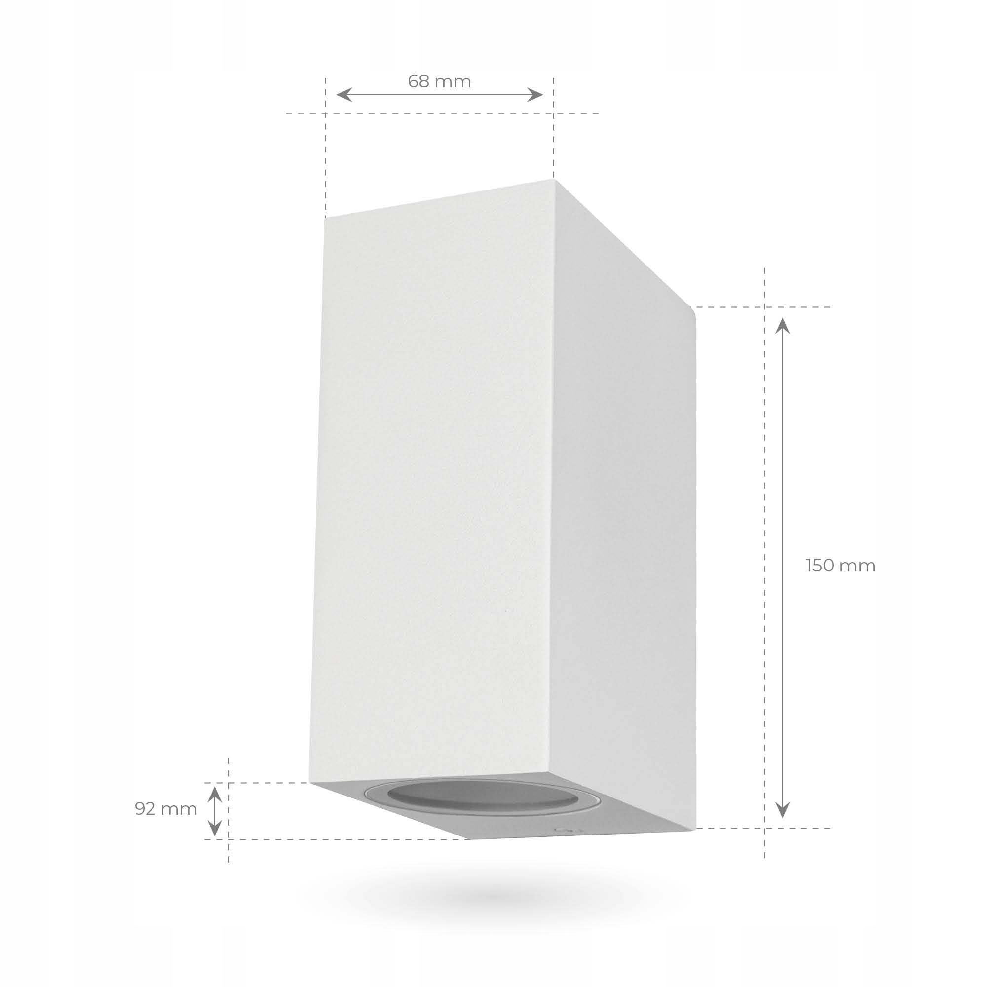 LEDVION Helene Zewnętrzna Lampa LED Biała GU10 IP54 Up Down — miniatura 6
