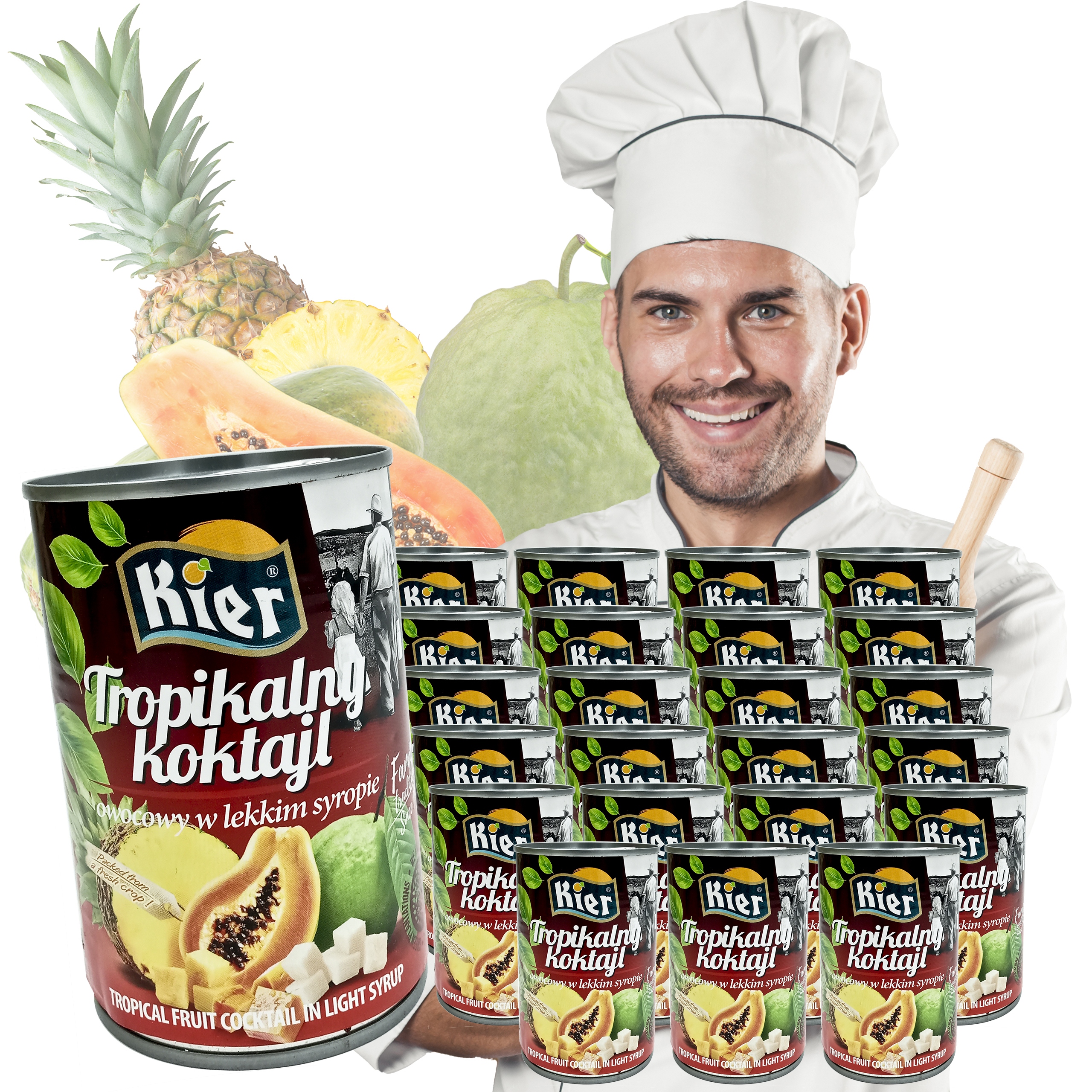 Levně Tropický Ovocný Koktejl V Sirupu 24X425 G