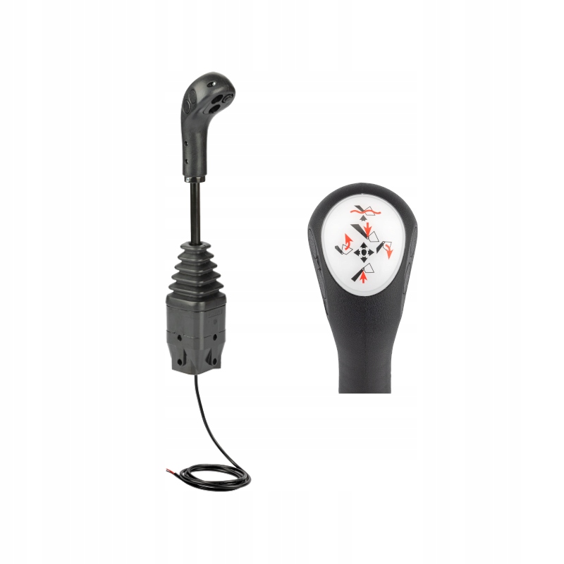 Zesílený joystick Indemar 6140 s jedním tlačítkem. Přizpůsobený pro