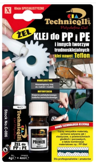 

Klej Do Plastiku Pp, Pe, Ptfe Technicqll C-086