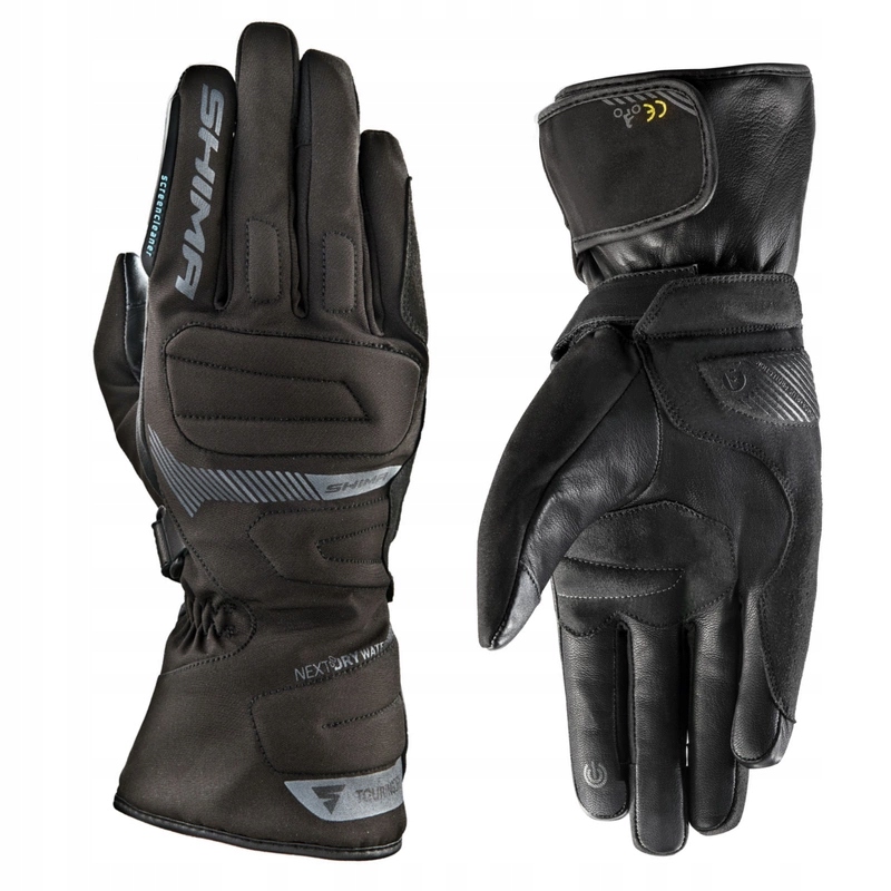 Rękawice motocyklowe Shima Touringdry Black czarny wodoodporne Gratisy