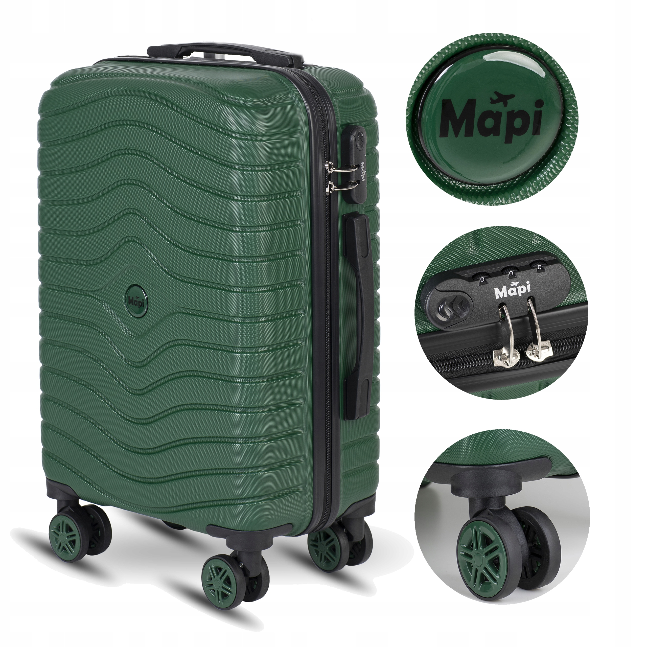 Mapi Kufr tvrdý velký Abs Mapi 100L Zelený Premium 100 l