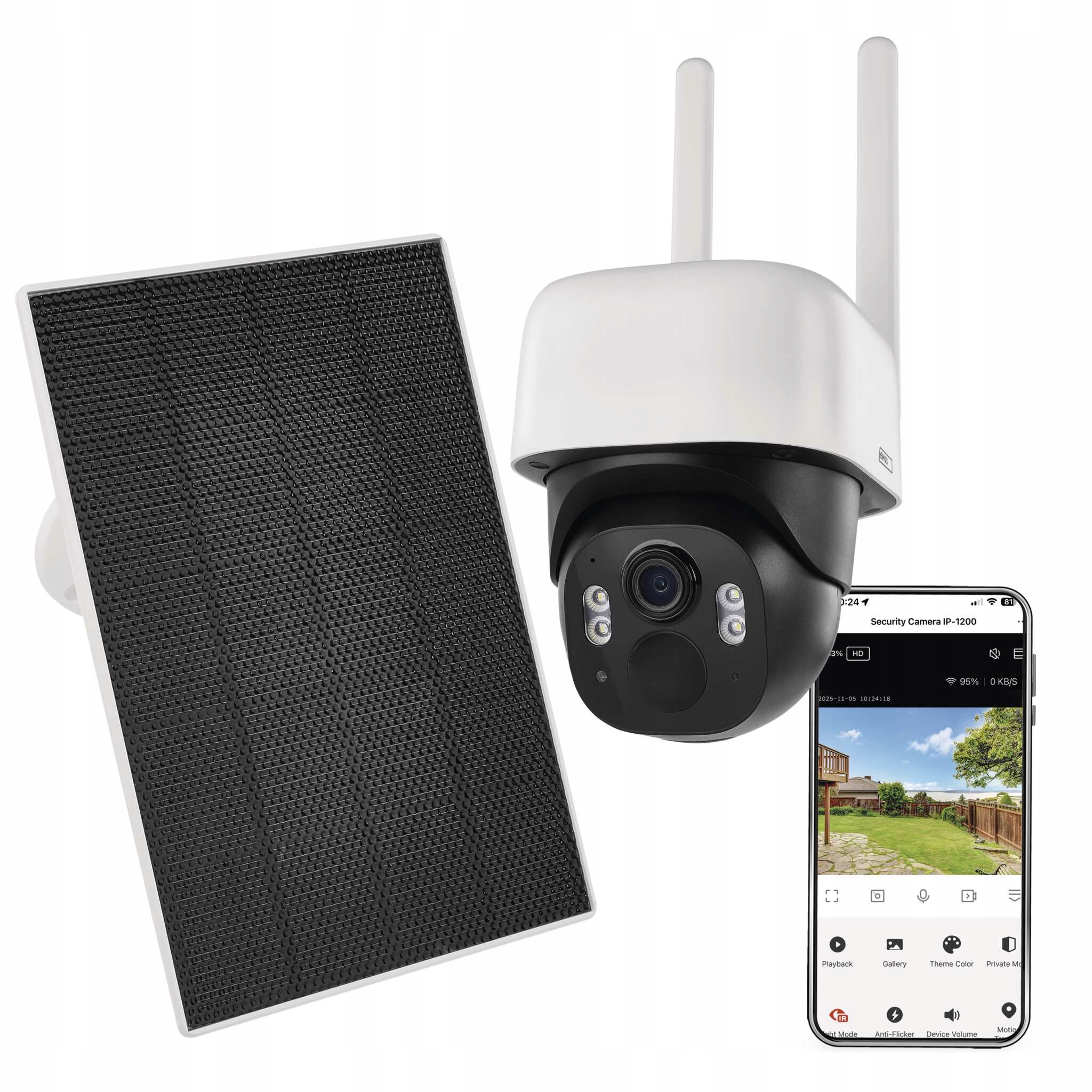 Emos GoSmart IP-1200 Wasp, 5MP Wi-Fi kamera se solárním panelem