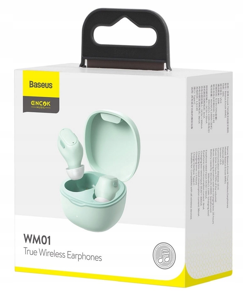 Słuchawki Bluetooth Baseus TWS WM01 zielone Marka Baseus