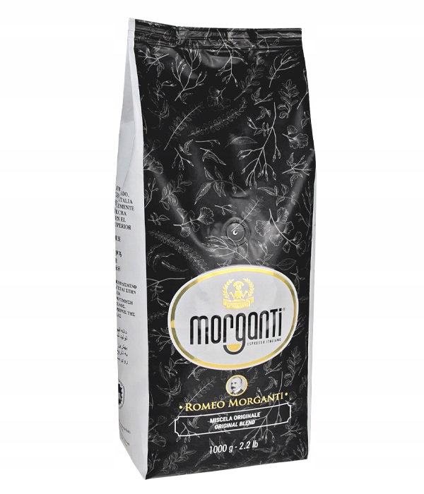 Levně káva zrnková Morganti Originale Romeo 1 kg 100% Italská Arabica +dárek