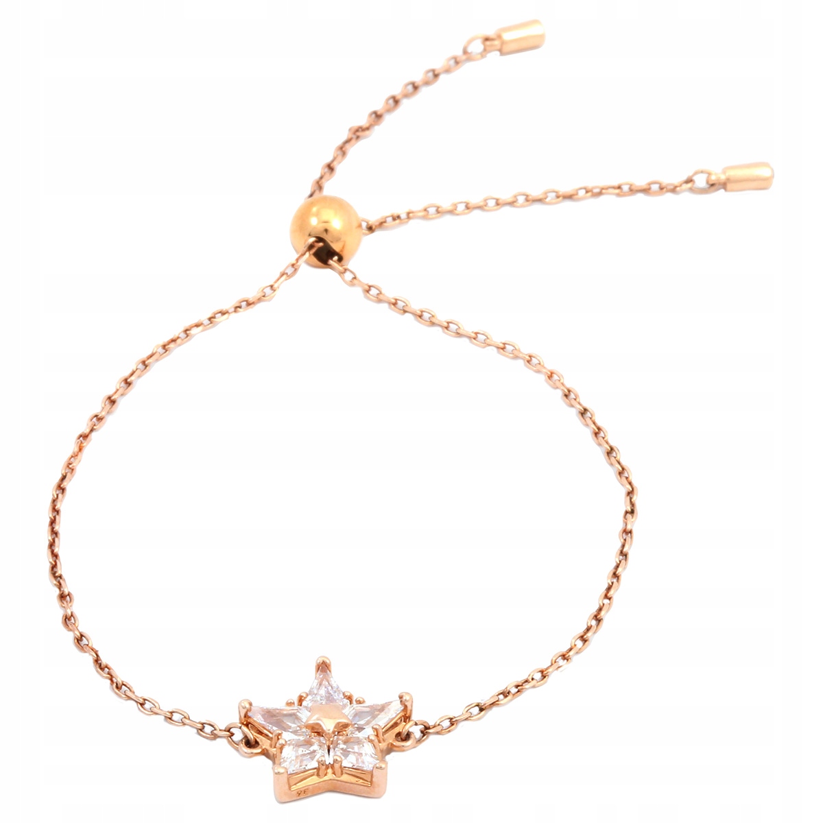 Swarovski Zlatý Náramek S Hvězdou Z Krystalů, Nastavitelný I4A