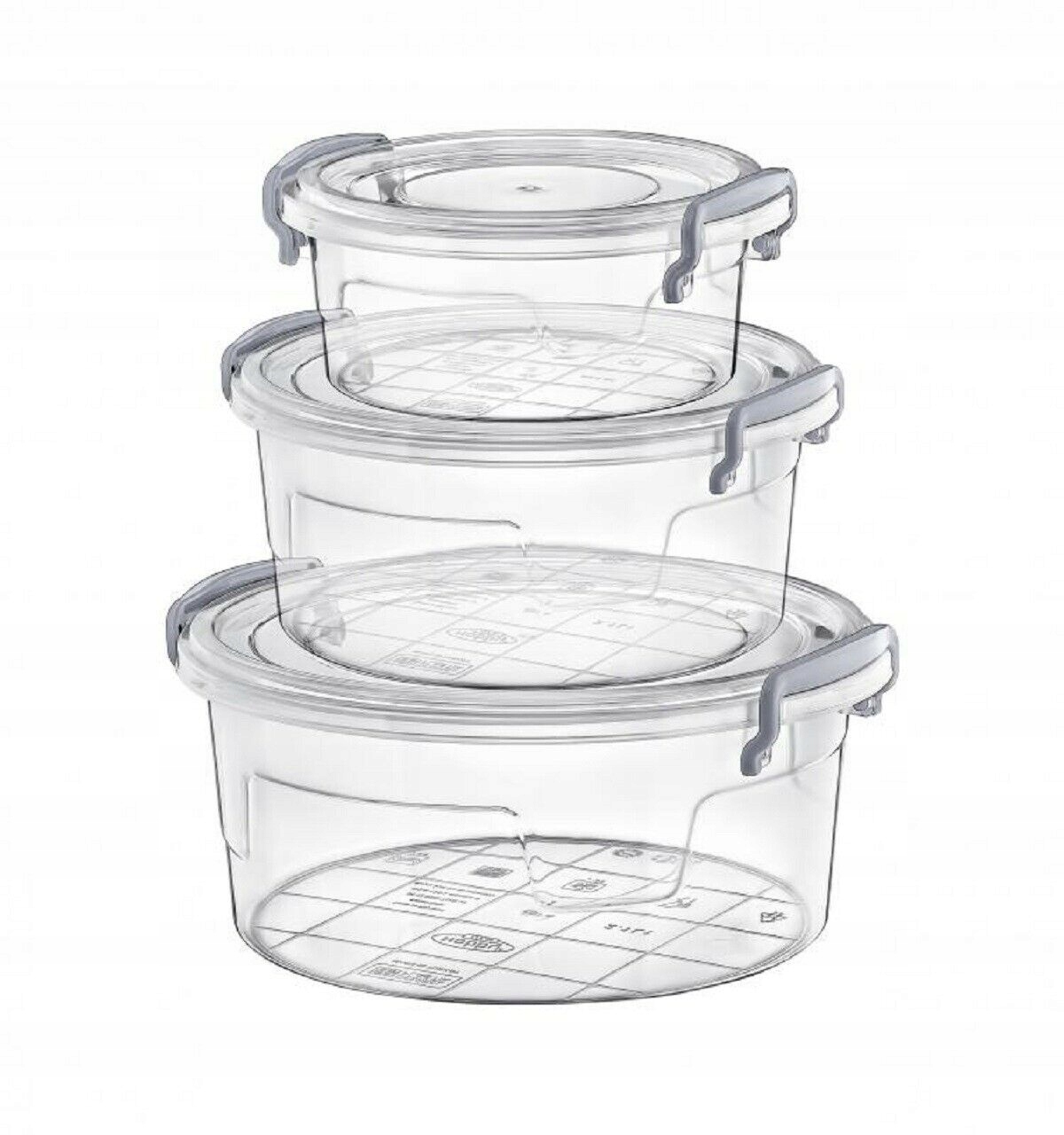 

Pojemnik Na Żywność Okrągły Zestaw 3 Szt