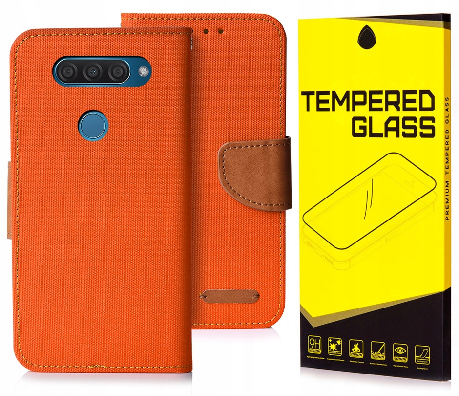 

Etui Portfel Canvas Do Lg G8S ThinQ Szkło 9H