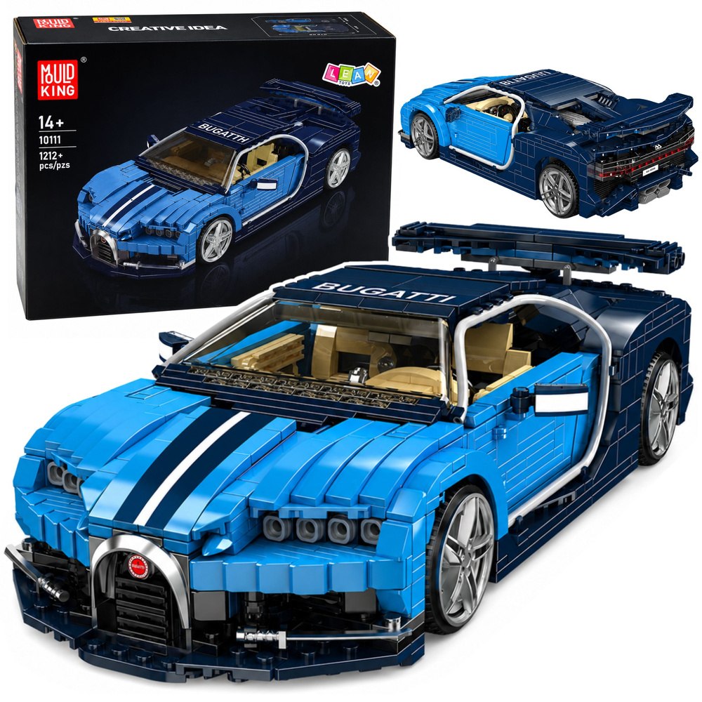 Samochód Sportowy Bugatth Niebieski 1212 el