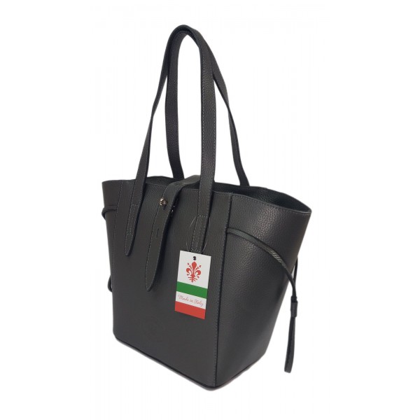 Klasická, Elegantní Dámská Taška Z Přírodní Kůže – Ušlechtilý Grafit