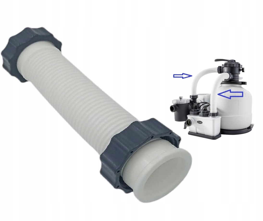 Připojovací hadice 38 mm pro připojení ventilu k motoru, pískový filtr 26676