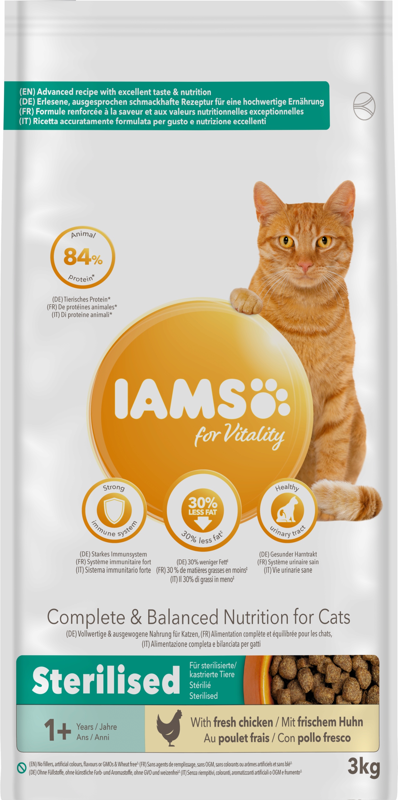 IAMS CAT Karma dla kotow sterylizowanych 3 kg 12627434645 Allegro.pl