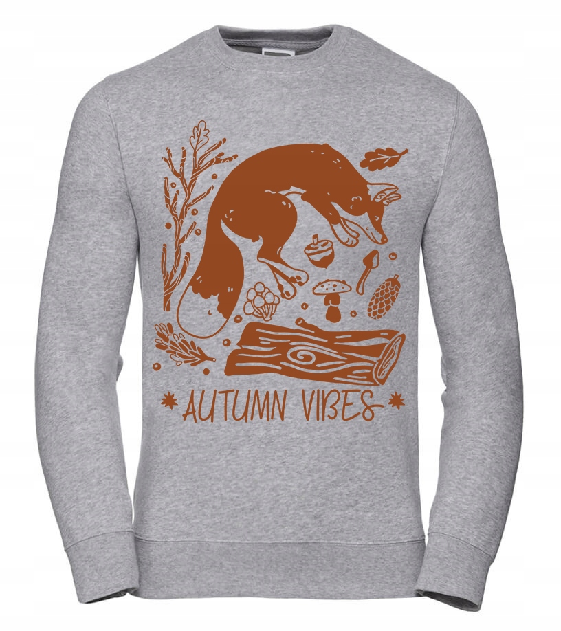Dámská Mikina Autumn Vibes, velikost S, šedá