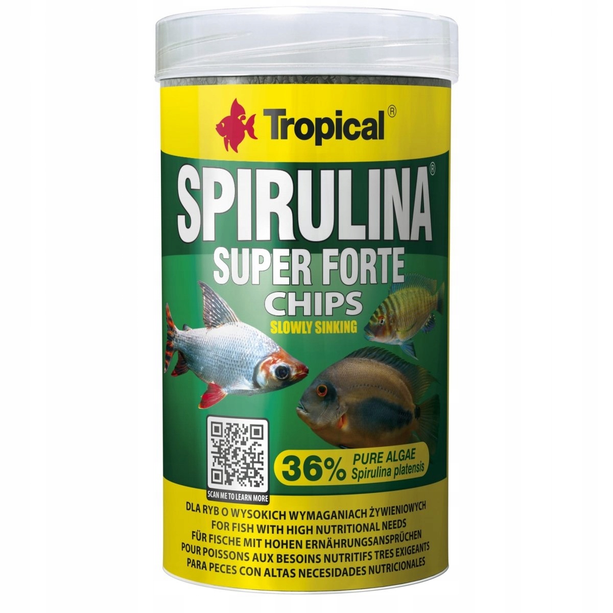 Levně Tropical Spirulina Forte Chipsy 1000 ML/520 G