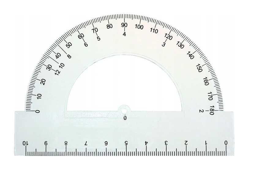 Kątomierz szkolny GRAND - 10 cm