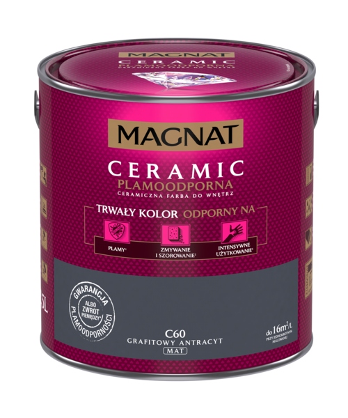 Magnat Ceramic Grafitowy Antracyt 2,5L