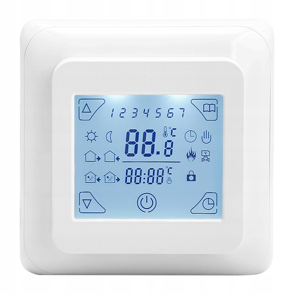 REGULATOR PODŁOGOWE TERMOSTAT POKOJOWY LCD