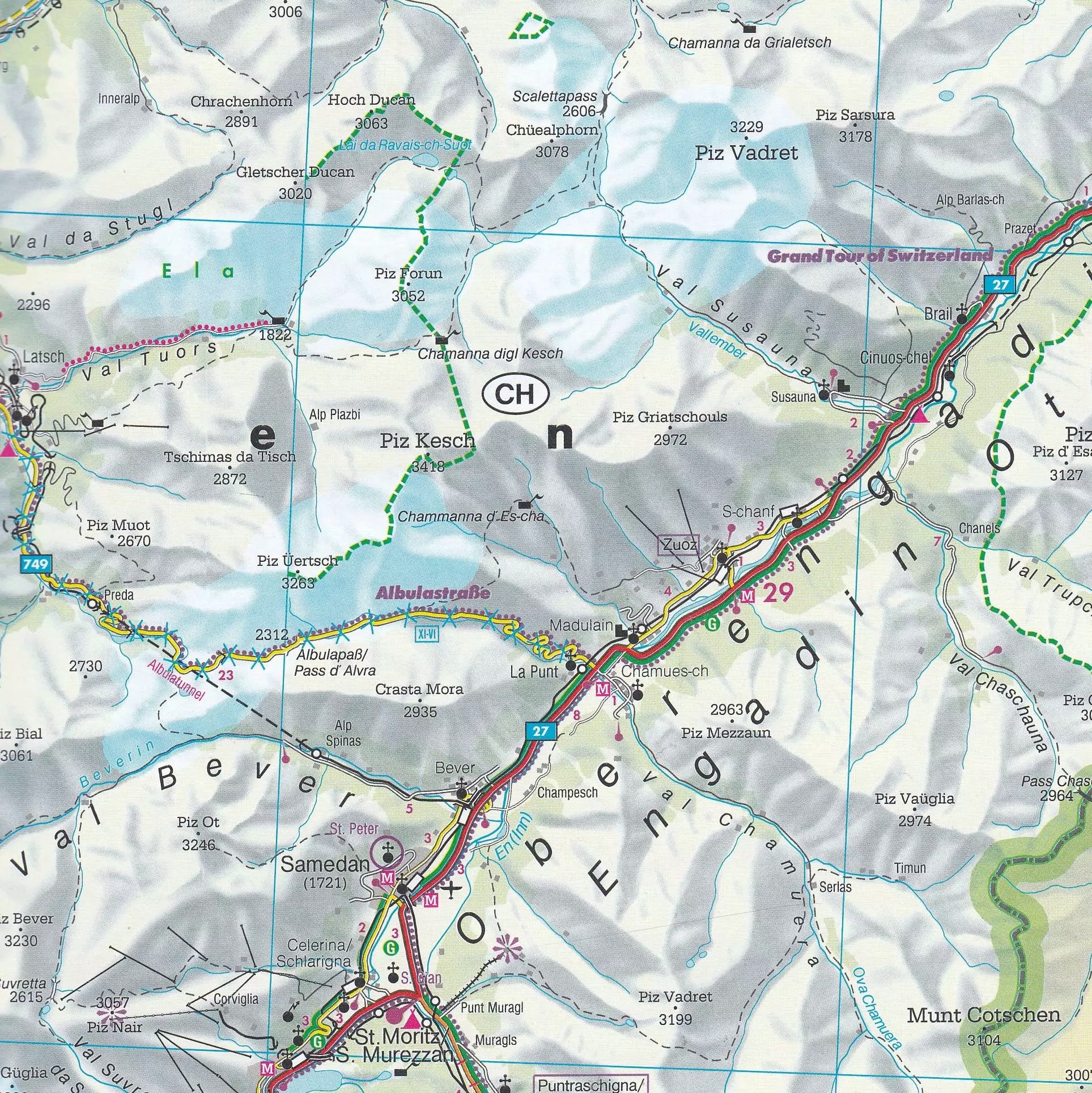 Alpy atlas samochodowy, 1:150 000 Typ publikacji Atlas